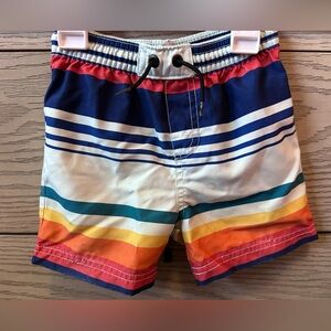 Tea Colorful Striped Swim Shorts